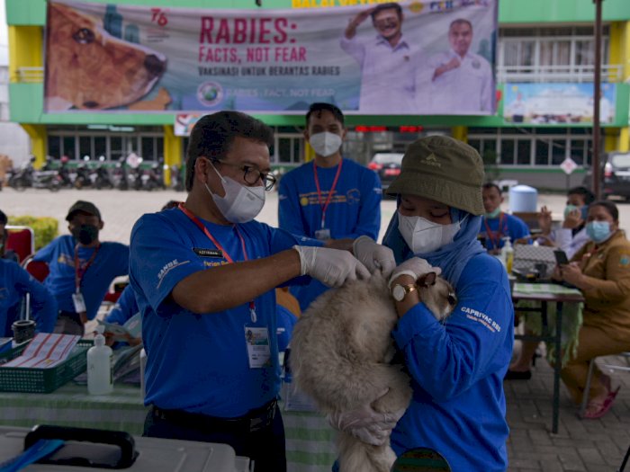 FOTO: Vaksinasi Rabies Gratis di Medan