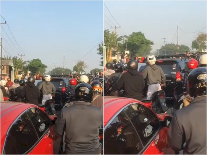 Viral Balap Liar Blokade Jalan Hingga Bikin Macet di Karawang, Bikin Warga Geram