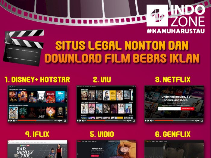 Situs Legal Nonton dan Download Film Bebas Iklan