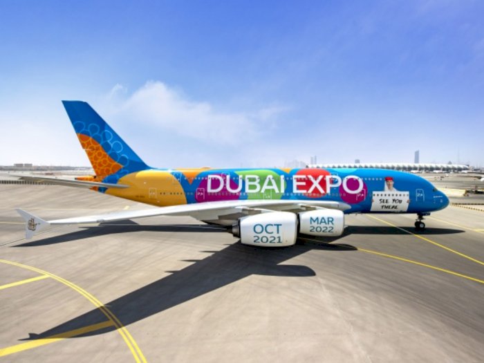 Jelang Dubai Expo 2020, Maskapai Emirates Luncurkan Livery Terbaru!