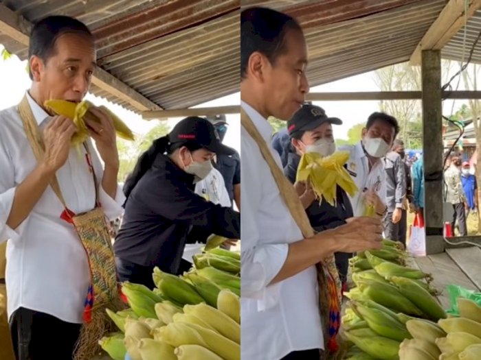 Beda Selera Jokowi Makan di Tempat, Puan Pilih Jagung Rebus Dibungkus, Minta yang Matang