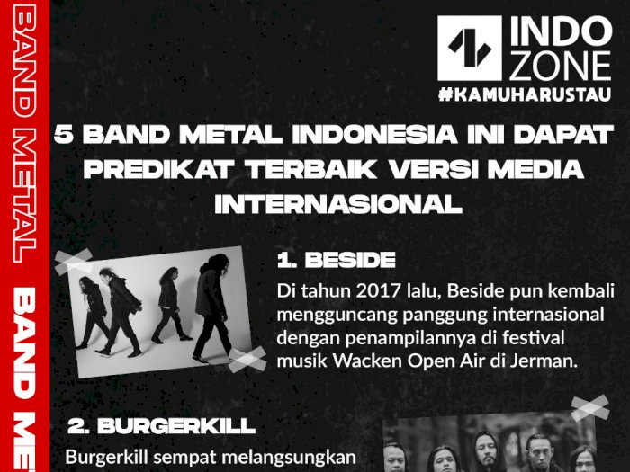 Band Metal Indonesia Dapat Predikat Terbaik Versi Media Internasional