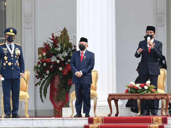 FOTO: Presiden Pimpin Upacara Peringatan HUT TNI Ke-76