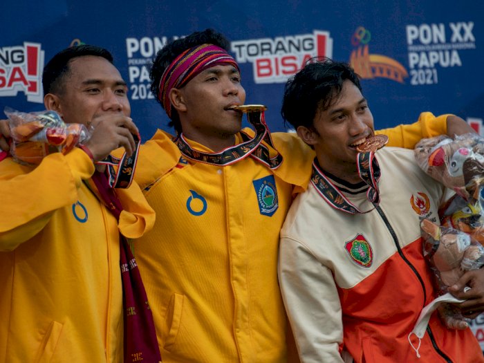 Zohri Raih Medali Emas Nomor 100 Meter Putra PON XX Papua