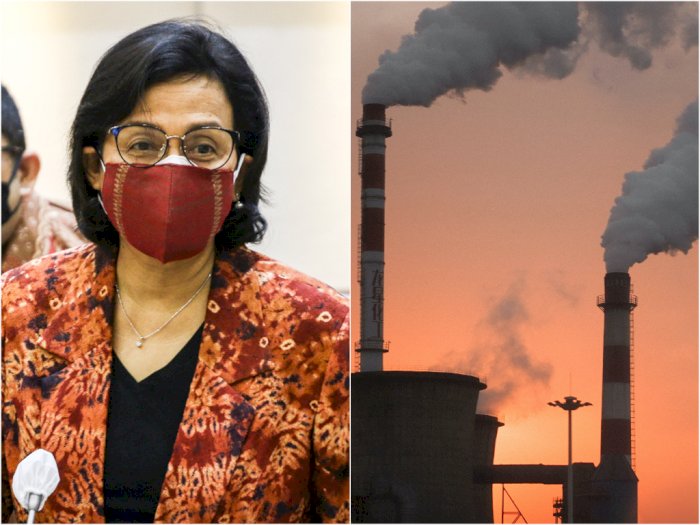 Menkeu Sri Mulyani Sebut Pajak Karbon Rp30 per Kg Mulai 1 April 2022