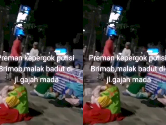 Viral Preman di Medan Ciut Dimarahi Polisi, Usai Kepergok Palak Badut