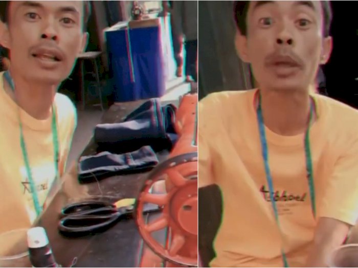 Viral Video Ade Londok Jadi Tukang Jahit Lagi, Omongan Kasarnya Disorot Netizen