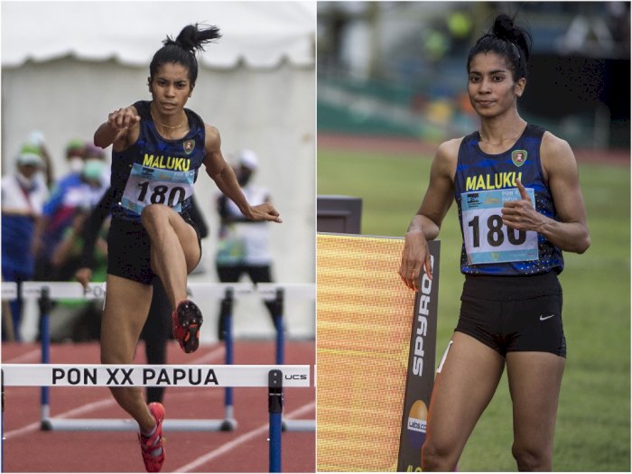 Meski Cedera, Alvin Tehupeiory Berhasil Raih Emas 400 Meter Gawang Putri PON XX Papua