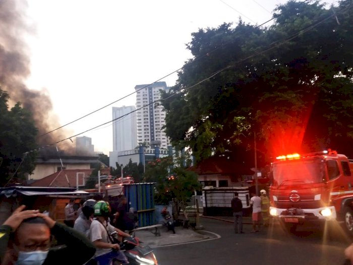 Gudang RS TNI AL di Jakpus Ludes Terbakar