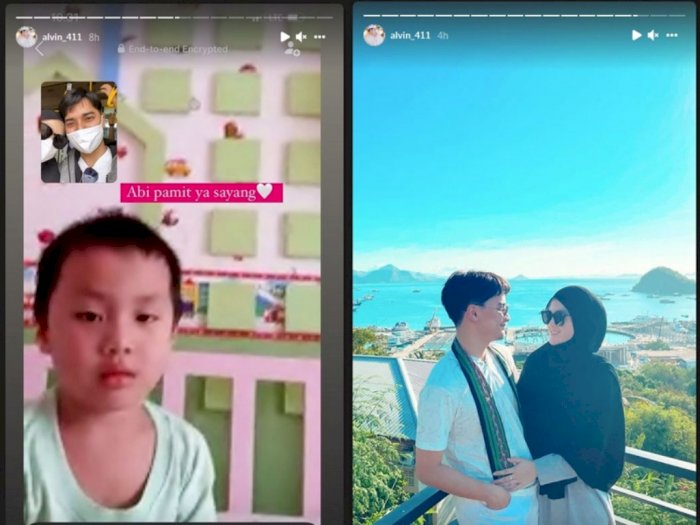 Bulan Madu dengan Istri Baru, Alvin Faiz Sempatkan Pamit ke Anak Lewat Videocall
