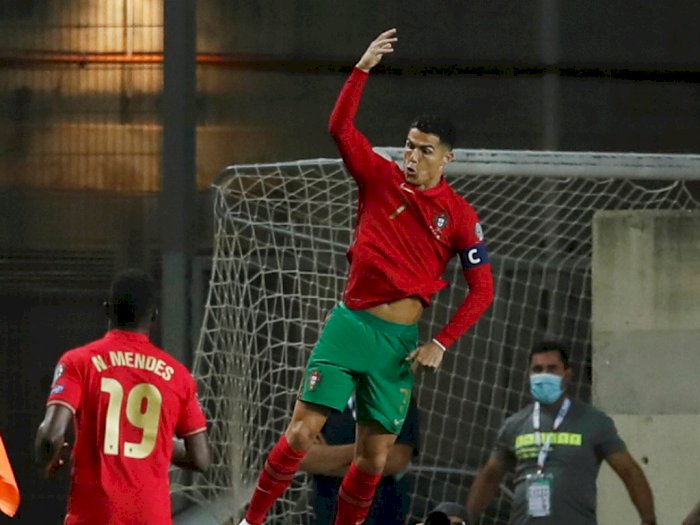 Portugal Bantai Luksemburg 5-0, Ronaldo Cetak Hat-trick, Ini Foto-fotonya