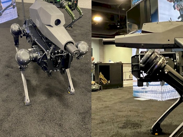 Teknologi Mengkhawatirkan, Amerika Ciptakan 'Anjing Robot Pembunuh' Bersenjata Lengkap
