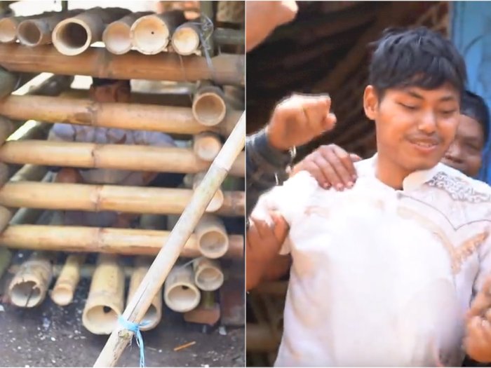 Viral Video ODGJ Ganteng Dipasung di Kandang Bambu, Pas Bebas Teriak 'Merdeka'