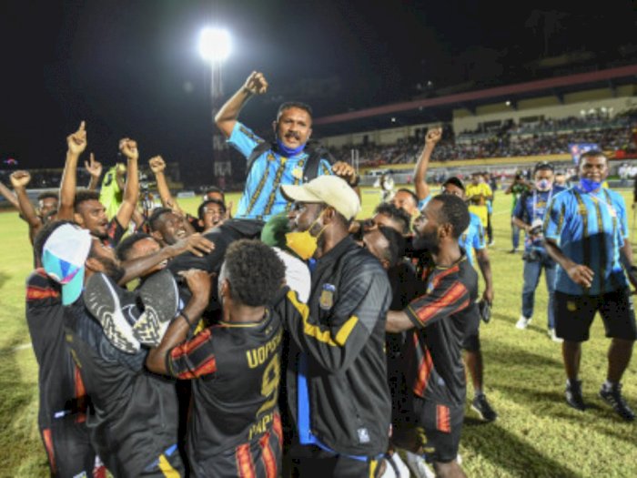 Tundukkan Aceh 2-0, Papua Gondol Medali Emas Sepak Bola Putra PON