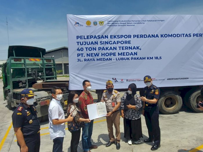Perdana, Kementerian Pertanian Lepas Ekspor Pakan Ternak Asal Sumut