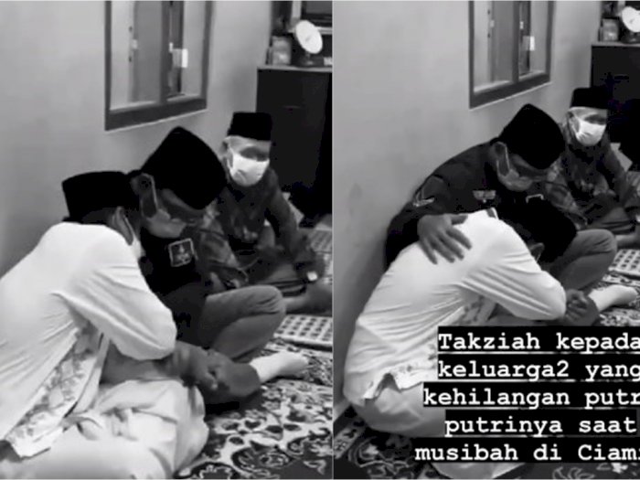 Isak Tangis Keluarga Korban Tenggelam di Ciamis Pecah di Pelukan Ridwan Kamil