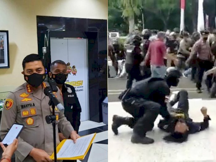 Polisi 'Smackdown' Pendemo, Kapolresta Tangerang Siap Dicopot