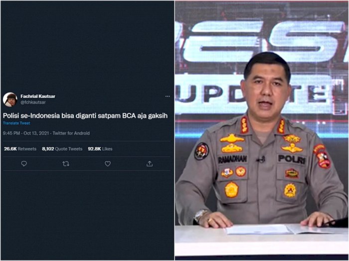 Tanggapi Cuitan Trending ‘Polisi Diganti Satpam BCA’, Mabes Polri: Kami Tak Antikritik