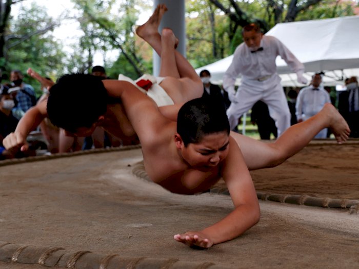 Kejuaraan Sumo Sekolah Dasar Seluruh Jepang, Ini Foto-fotonya