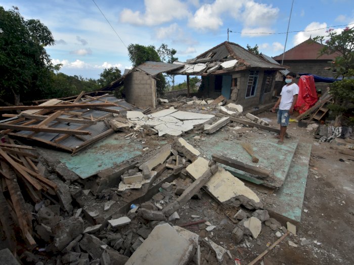 Dampak Gempa Bumi di Bali, Berikut Foto-fotonya