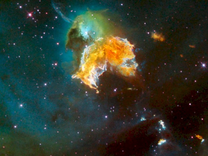 NASA Bagikan Foto Bintang Mati yang Mirip Seperti Pac-Man, Game Ikonik Luar Angkasa