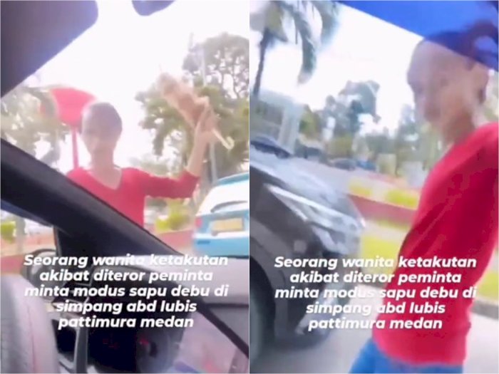 Viral Pemuda di Medan Paksa Bersihkan Kaca Mobil, Ngamuk karena Tak Diberi Uang