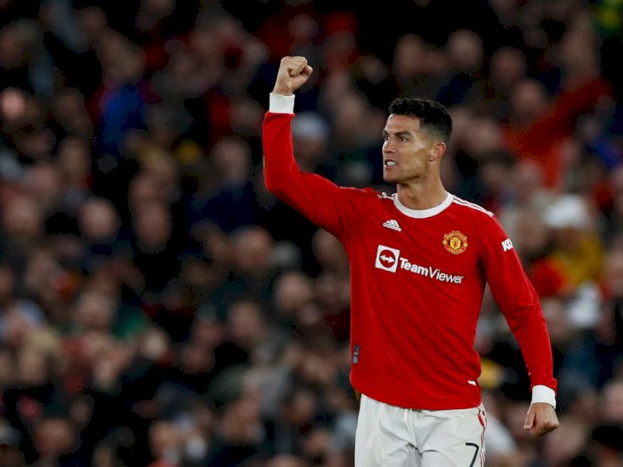 Momen Cristiano Ronaldo Emosional di Akhir Laga Manchester United vs Atalanta