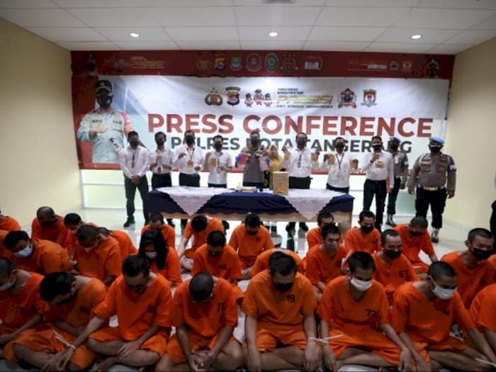 Polresta Tangerang Berhasil Ciduk 34 Tersangka Narkoba Dalam Waktu 2 Bulan