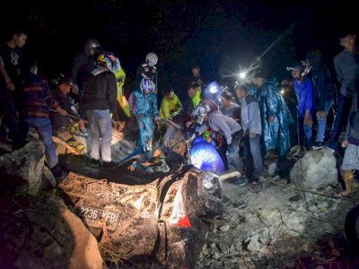 Bencana Tanah Longsor di Sibolangit, Berikut Foto-fotonya