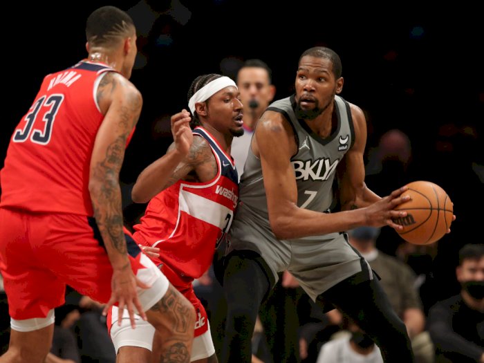 NBA: Brooklyn Nets Tundukkan Washington Wizards 104-90, Ini Foto-fotonya