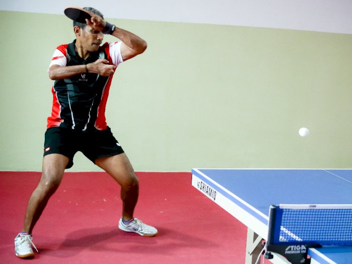 Latihan Atlet Tenis Meja Paralimpik DKI Jakarta, Berikut Foto-fotonya