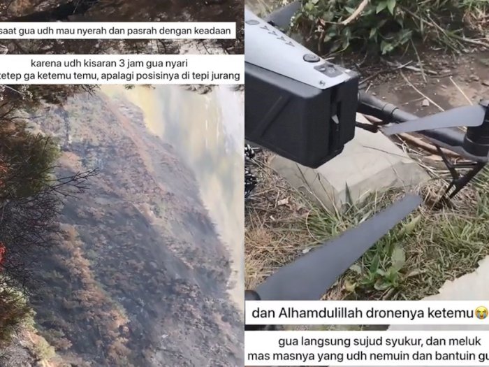 Pria Ini Kehilangan Drone Rp70 Juta di Gunung, Tak  Disangka 'Keajaiban' Datang Padanya