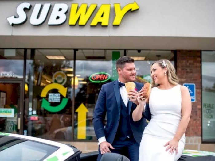 Menikah di Subway, Tak Disangka Restoran itu Adalah  Saksi Bisu Pasangan Ini Bertemu