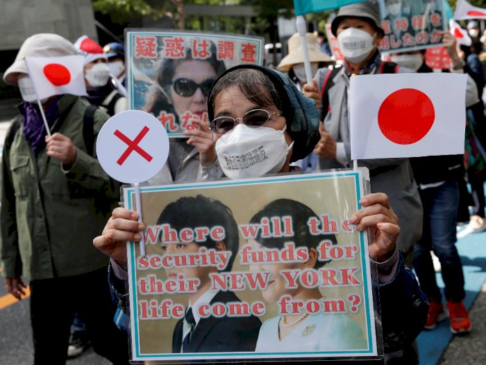 Tolak Pernikahan Putri Mako & Rakyat Jelata, Warga  di Jepang Lakukan Unjuk Rasa