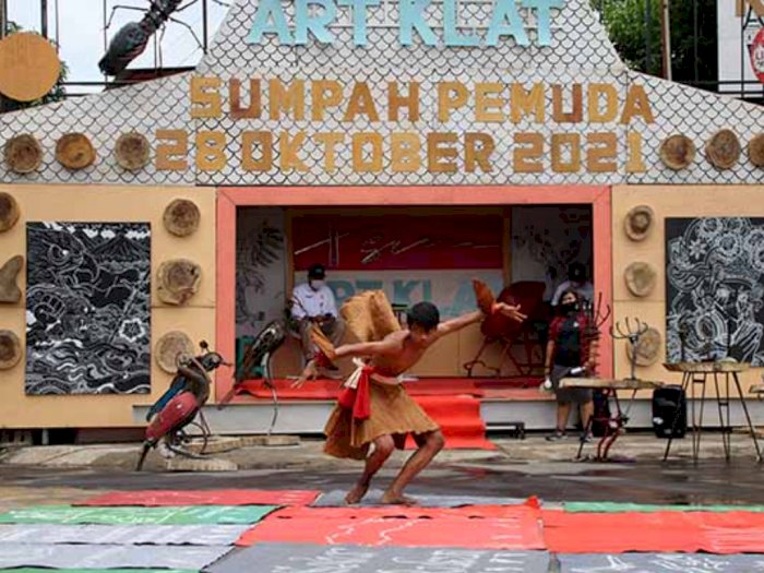 Peringati Sumpah Pemuda, 7 Seniman di Klaten Sulap Rongsokan Jadi Karya Seni yang Keren