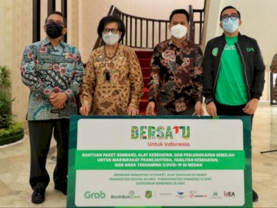Terima Bantuan Sosial dari Grab, Kadis Ketenagakerjaan Medan: Nanti Kita Salurkan  