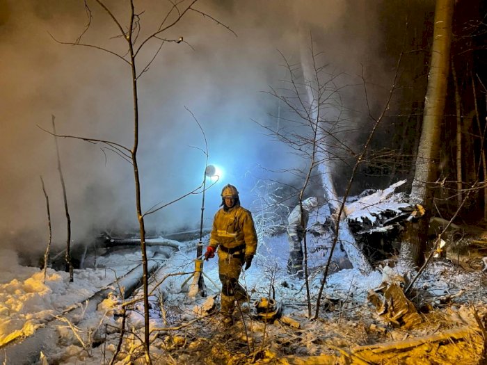 Kecelakaan Pesawat Kargo di Siberia, Berikut Foto-fotonya