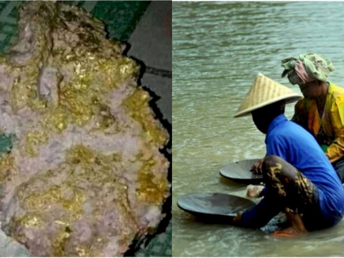 Menghebohkan Warga Sumsel, Bongkahan Emas Ditemukan di Aliran Sungai Are