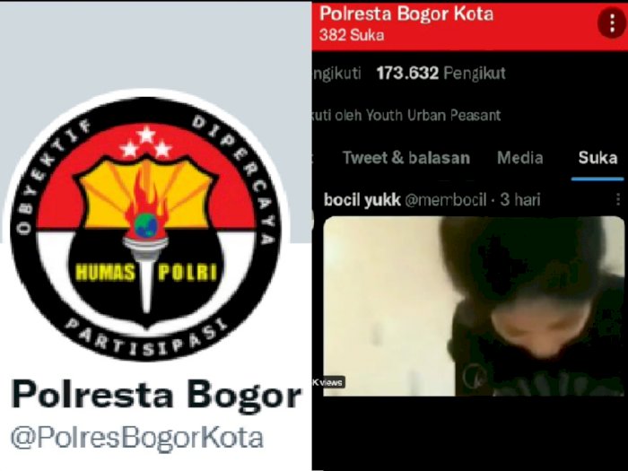 Heboh Akun Twitter Polresta Bogor Like Video Tak Senonoh, Kapolres Minta Maaf