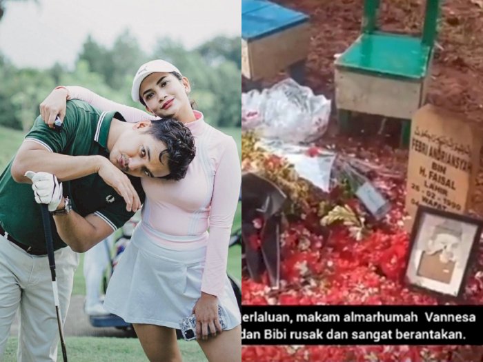 Makam Vanessa Angel dan Bibi Ardiansyah Rusak, Diduga Dibuat Konten