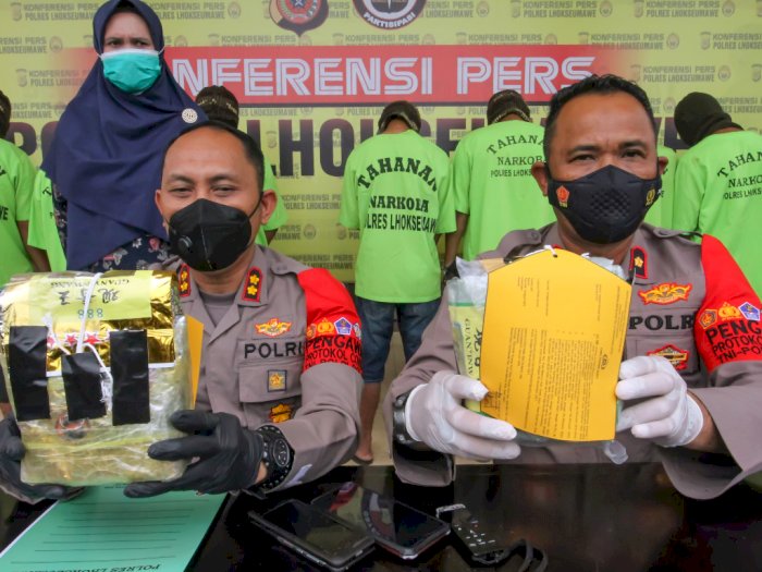 Penangkapan Pengedar Narkotika Jaringan Internasional di Aceh, Ini Foto-fotonya