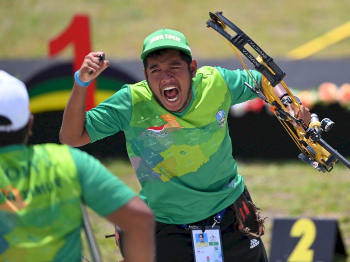 Atlet Jatim Juara Panahan Compound Elite Putra Peparnas Papua, Ini Foto-fotonya