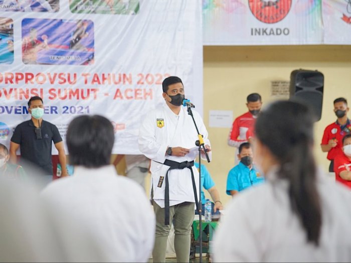 Buka Kejuaraan Karate Piala Wali Kota, Bobby: Ini Wadah Persiapan PON Sumut-Aceh