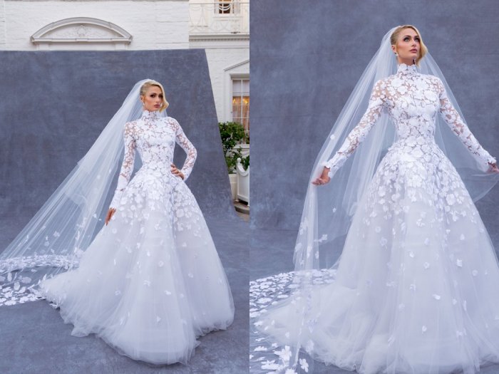 Mengintip Penampilan Paris Hilton yang Menawan nan Anggun saat Memakai Gaun Pernikahan