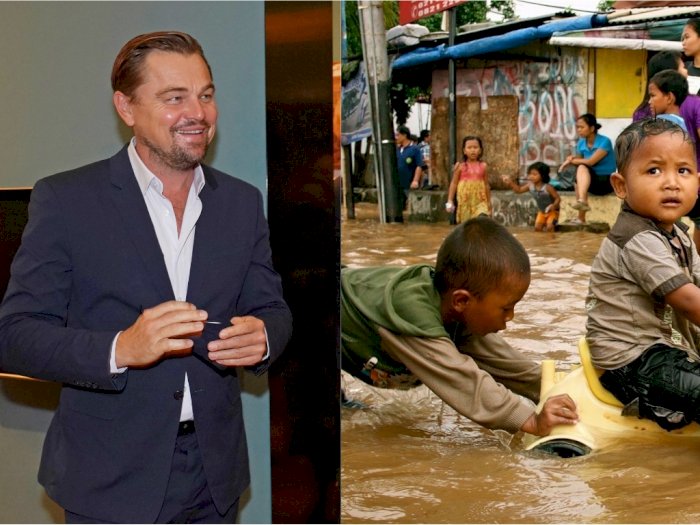 Leonardo DiCaprio Unggah Foto Bocah Jakarta Main Banjir, Soroti Perubahan Iklim Saat Ini