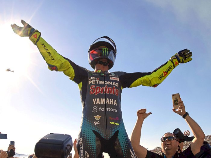 Rossi Akui Senang Tidak Finish Paling Akhir di Balapan Terakhirnya Sebelum Pensiun!