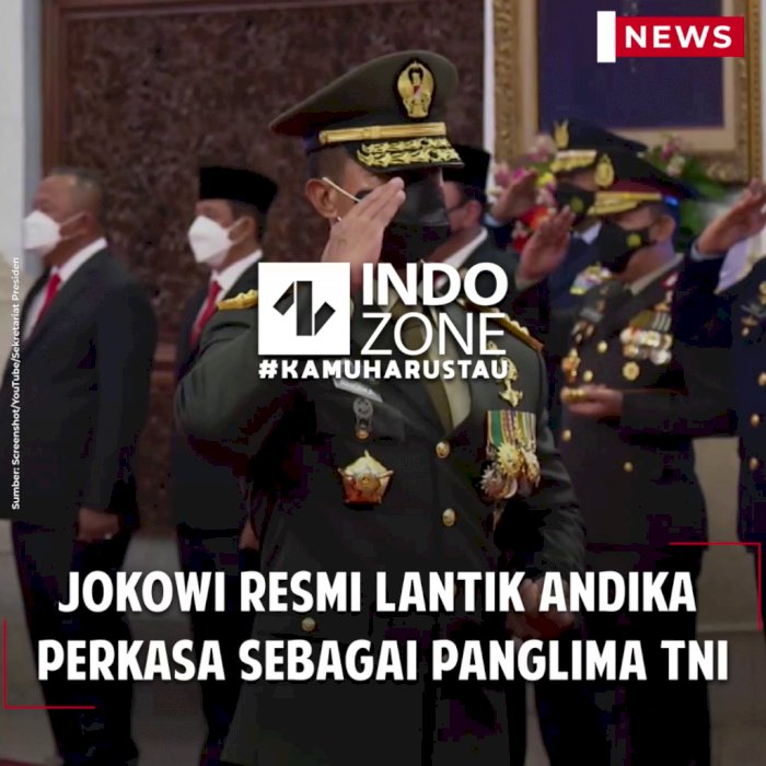 Jokowi Resmi Lantik Andika Perkasa sebagai Panglima TNI