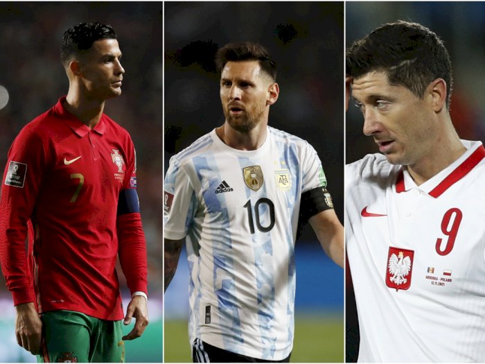 Messi Pimpin Argentina ke Piala Dunia 2022, Ronaldo dan Lewandowski Apa Kabar?