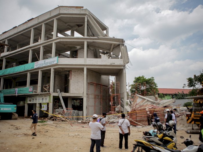 Kondisi Bangunan Sekolah SMAN 96 Jakarta yang Roboh, Ini Foto-fotonya