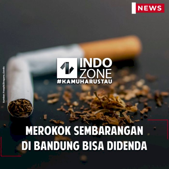 Merokok Sembarangan di Bandung Bisa Didenda